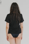 BASERANGE Classic Bamboo Fiber and Cotton Slim Fit T-Shirt Series Collection Round Neck Bottoming Shirt France BAS-TOCT-BL-000-BLACK